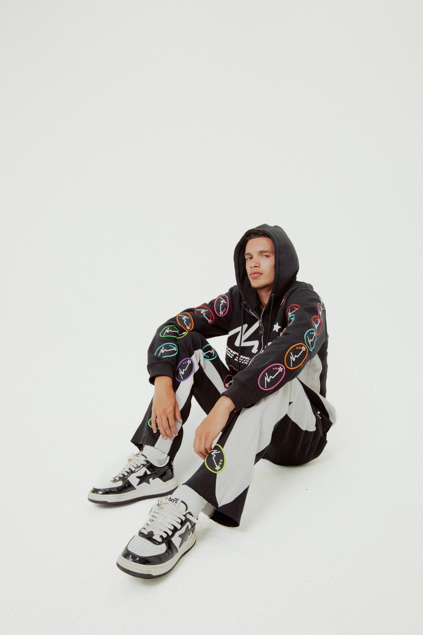 RACER PATCHWORK HOODIE